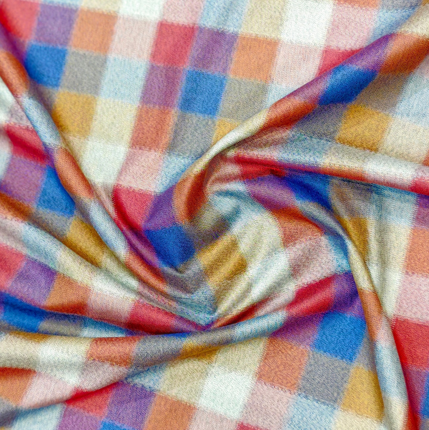 Soktas Men's Egyptian Giza Cotton Unstitched Shirting Fabric(Check).