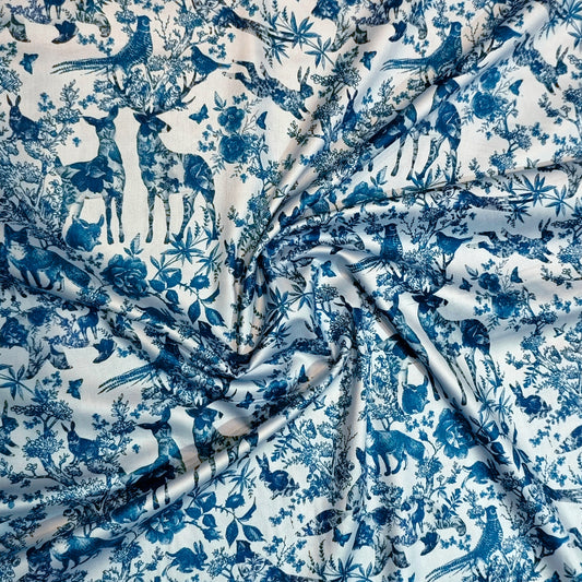 Bordum Men's Pure Cotton Unstitched Shirting Fabric(Creature Print).