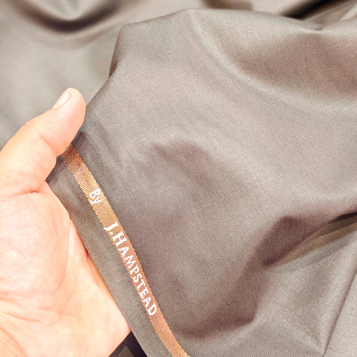 J.Hampstead Men’s Poly Viscose(PV) Unstitched Trouser Fabric (Coffee Brown).