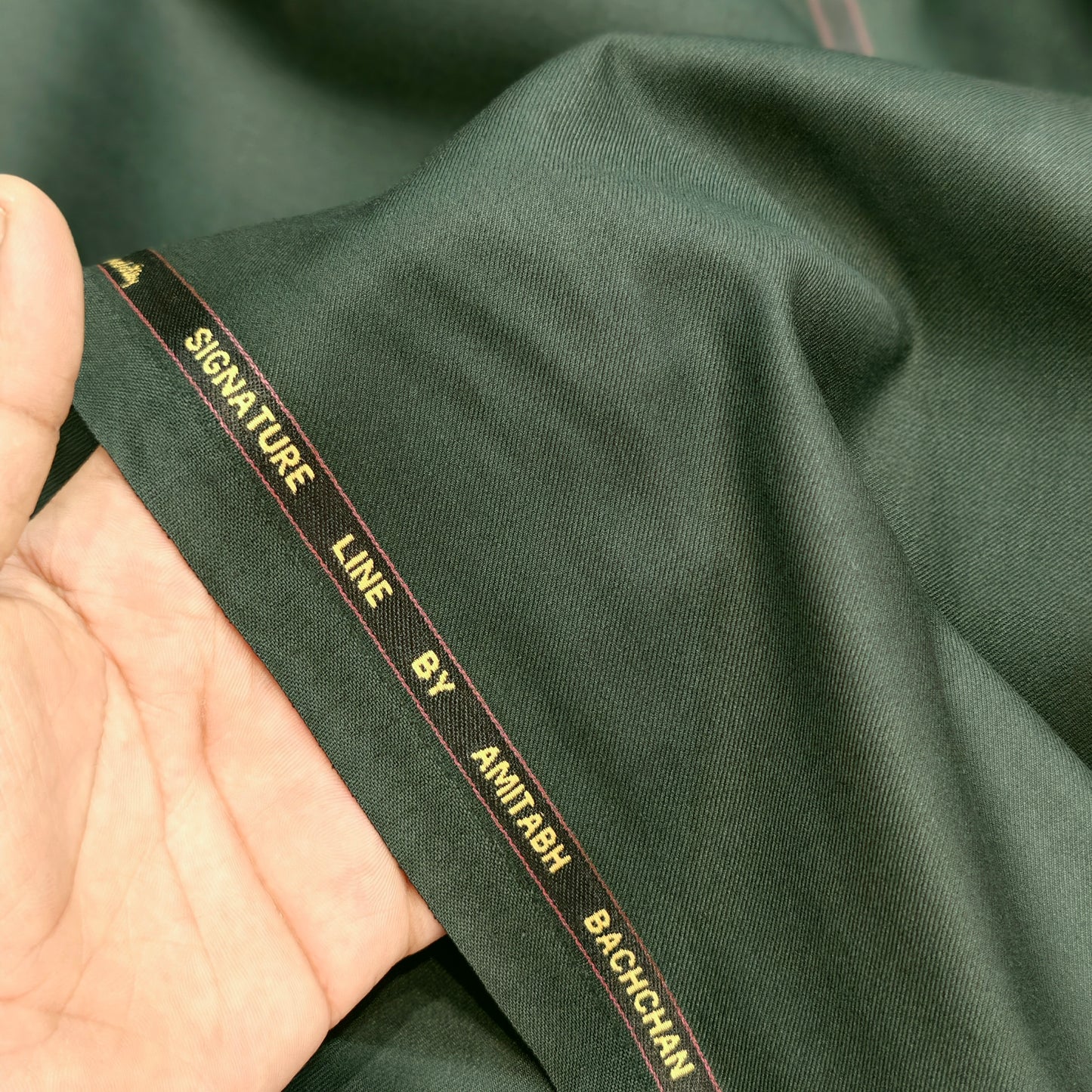 Grado Men’s Terry Rayon(TR) Unstitched Suiting Fabric (Dark Green).