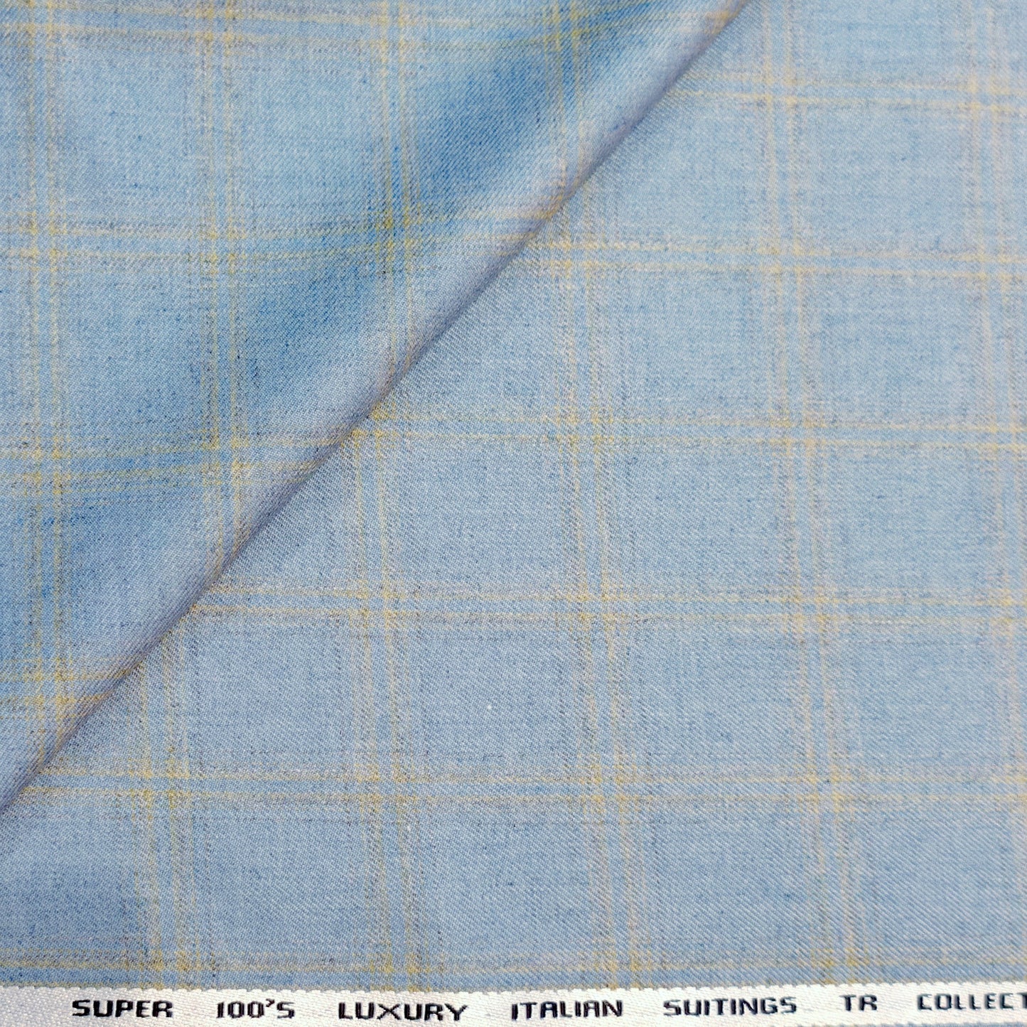 Almonti Men’s Terry Rayon Unstitched Suiting Check Fabric (Cream and Beige)