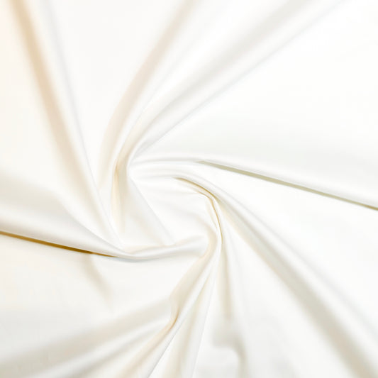 Burgyone Giza Cotton Solids Unstitched Shirt or Kurta Pajama Fabric (White)