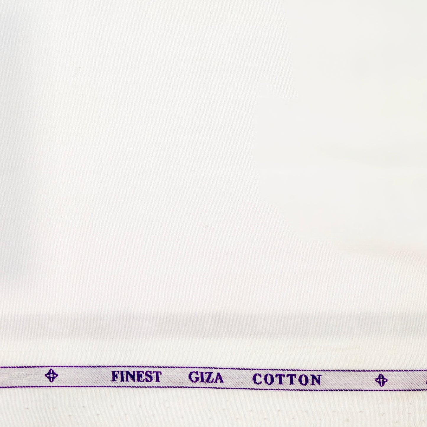 Soktas 70's Counts Giza Cotton Solids Unstitched Shirt or Kurta Pajama Fabric (White)