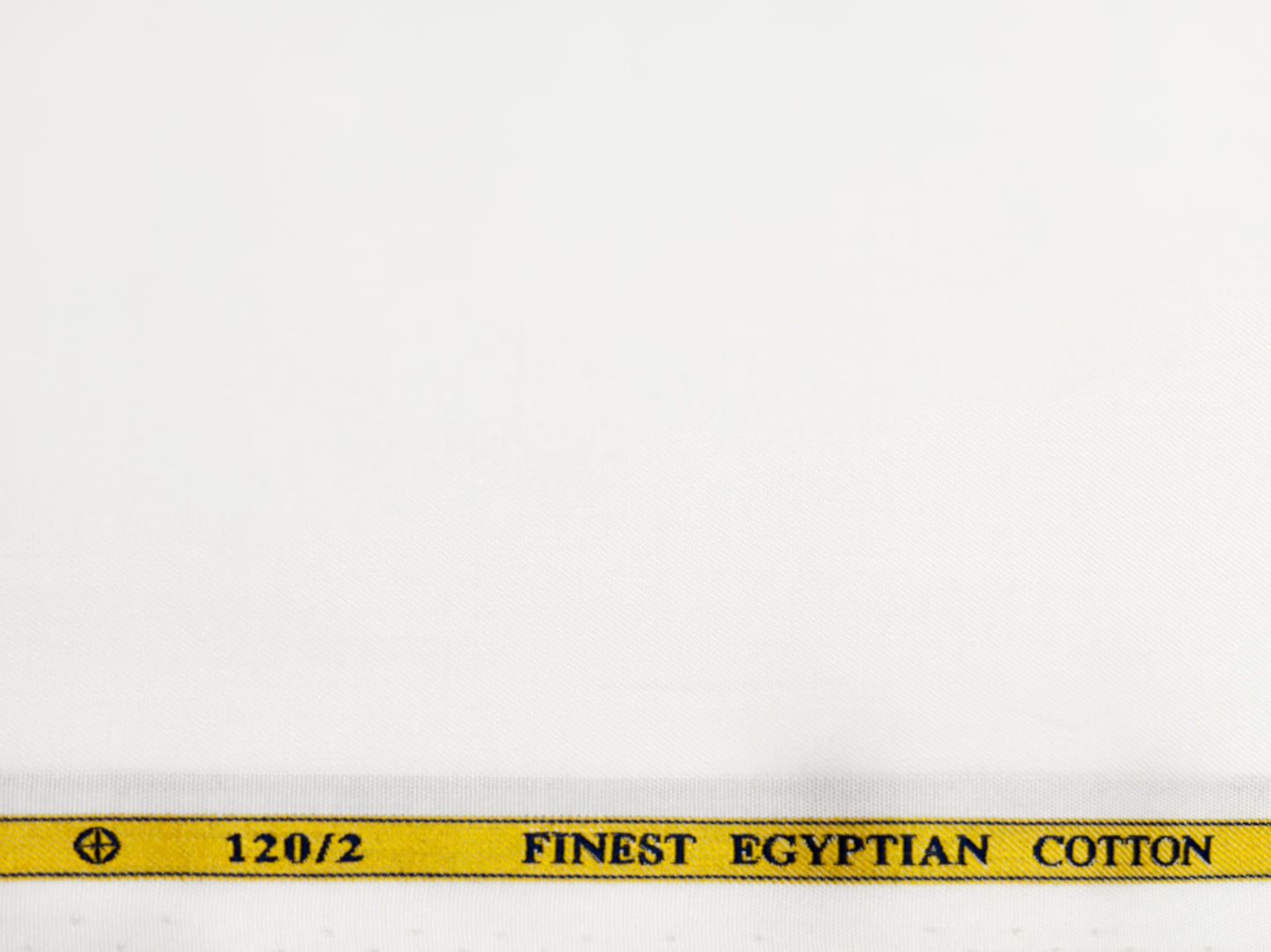 Soktas 120/2's Counts Giza Cotton Solids Unstitched Shirt or Kurta Pajama Fabric (White)