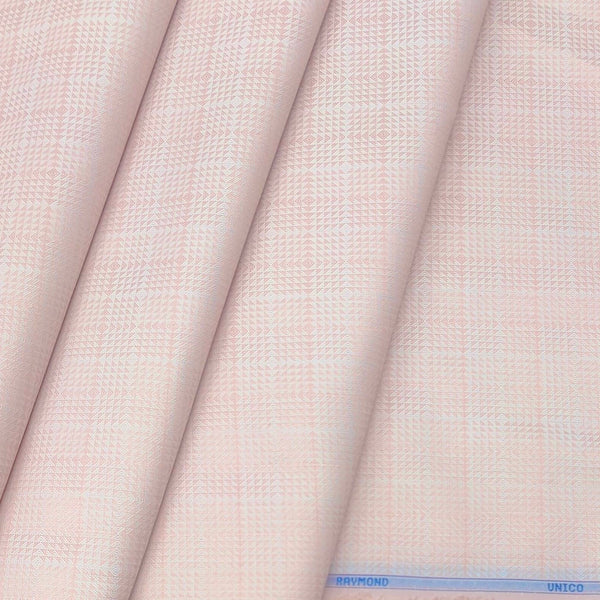 Shirt Fabric Raymond Blended Broad Jacquard Colour Crepe Pink