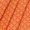 Shirt Fabric ManTire Polyester Viscose Digital Printed Color Candy Red N Light Orange