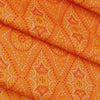Shirt Fabric ManTire Polyester Viscose Digital Printed Color Vibrant Orange
