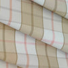 Shirt Fabric Arvind Cotton Blended Check Colour Light Brown N White