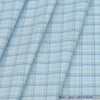 Shirt Fabric Arvind Cotton Blended Check Colour Iceberg Blue