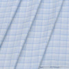Shirt Fabric Arvind Cotton Blended Check Colour Light Blue