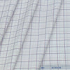 Shirt Fabric Arvind Cotton Blended Check Colour White N Ruby Red