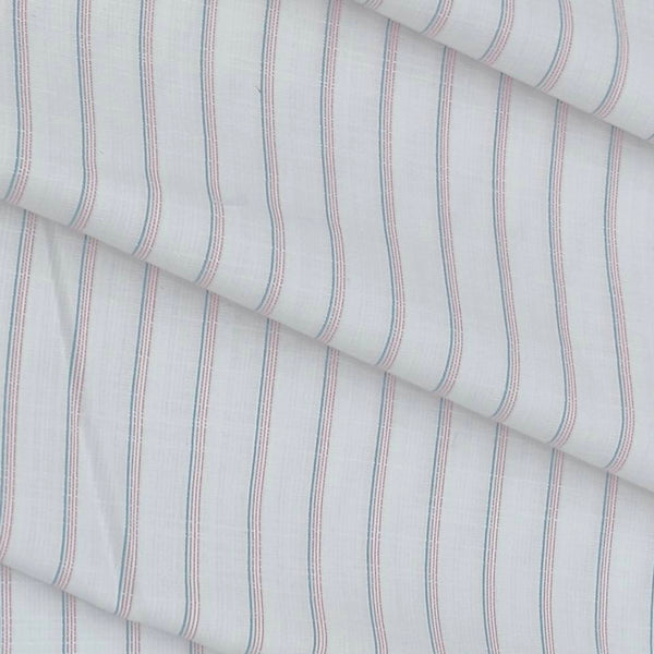 Shirt Fabric Arvind Cotton Blended Formal Lining Colour Blush Pink N White
