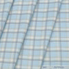 Shirt Fabric Arvind Cotton Blended Check Colour Sky Blue N Light Green