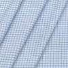 Shirt Fabric ManTire Poly Cotton Wrinkle Free Formal Small Check Colour White N Blue