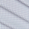 Shirt Fabric ManTire Poly Cotton Wrinkle Free Formal Small Check Colour White N Lavender