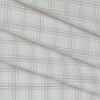 Shirt Fabric Arvind Cotton Blended Check Colour Light Brown N Off White