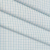 Shirt Fabric Arvind Cotton Blended Check Colour Firozi N White