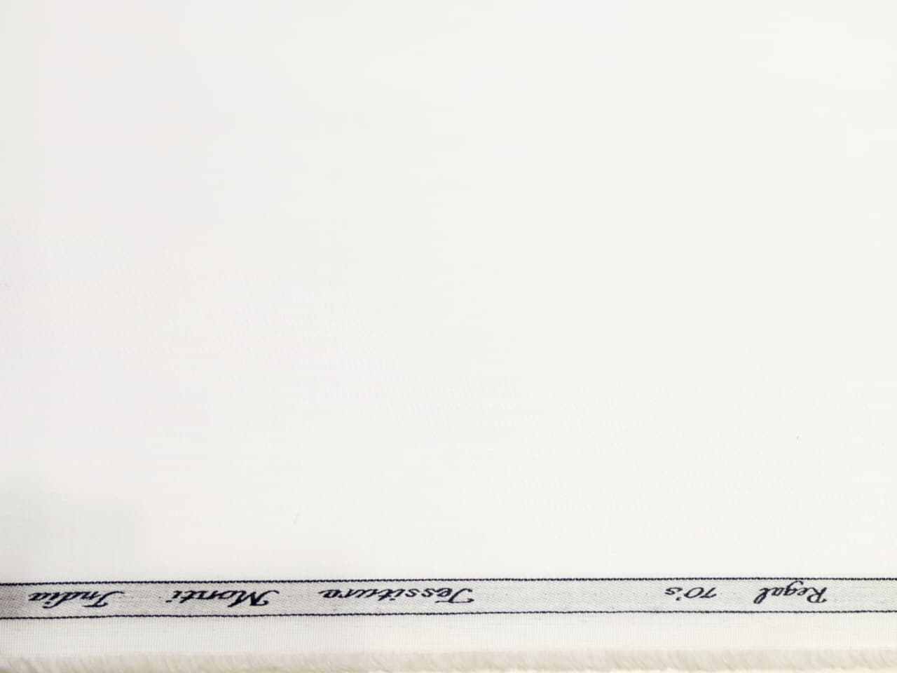 Tessitura Monti India 70's Counts Giza Cotton(Satin) Solids Unstitched Shirt or Kurta Pajama Fabric (White)