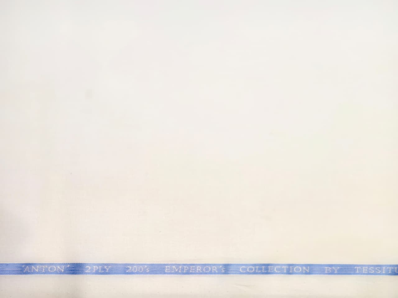 Tessitura Monti India 200/2's Counts Giza Cotton Solids Unstitched Shirt or Kurta Pajama Fabric (White)