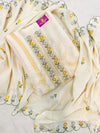 Premium Linen Unstitched Suit – Elegant Floral Collection