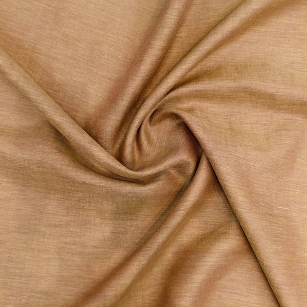 Linen Club 70 LEA European Linen Unstitched Shirt or Kurta Fabric (Dusty Brown).