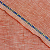 Grado by GBTL Belgium Linen 60 LEA Solid Shirting and Kurta Fabric (Pastel Red).