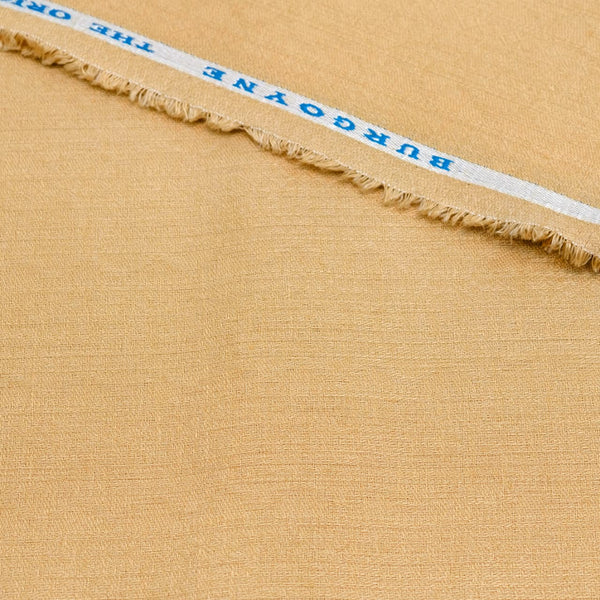 Burgoyne Irish Linen Jacquard Shirting and Kurta Fabric (Beige).