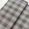 Soktas Giza Cotton Checks Shirting Fabric (Grey).
