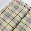 Soktas Giza Cotton Burberry Checks Shirting Fabric (Beige, Grey and Black)
