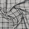 Cotonificio Italy Egyptian Giza Cotton Checks Shirting Fabric (Grey and Black)