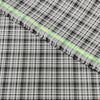 Cotonificio Italy Egyptian Giza Cotton Checks Shirting Fabric (Grey and Black)