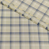 Siyaram Bamboo Cotton Checks Shirting Fabric (Beige and Grey)