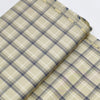 Siyaram Bamboo Cotton Checks Shirting Fabric (Beige and Grey)