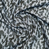 Imported Italy Premium Cotton Printed Shirting Fabric (Black and Grey).