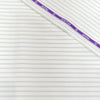 Soktas(Aditya Birla Group) Premium Giza Cotton Striped Shirting Fabric (White and Lavender).