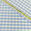 Giza House By Soktas Giza Cotton Checks Shirting Fabric (Sky Blue)