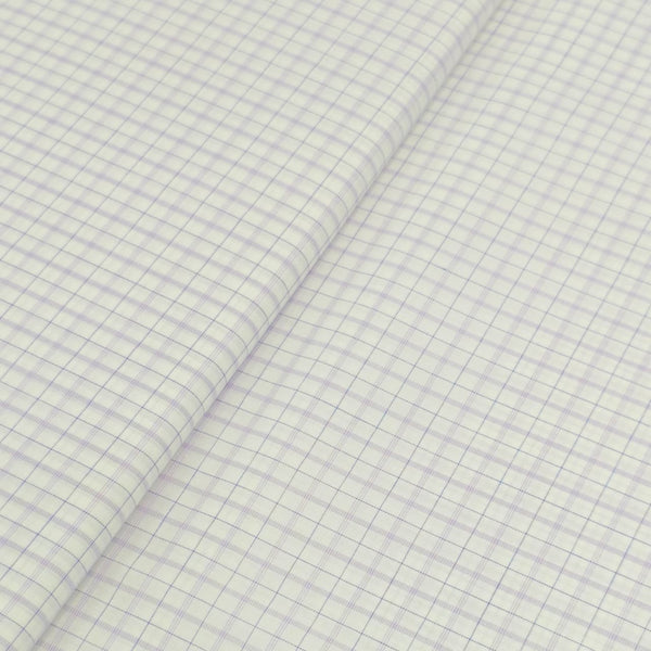 Raymond Cotton Checks Shirting Fabric (Lavender).
