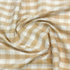 Giza House By Soktas Giza Cotton Check Shirting Fabric (Beige).