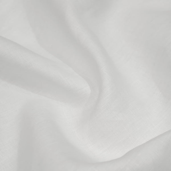 Linen Club (Aditya Birla Group) 100 LEA European Linen Solids Shirtingand Kurta Pajama Fabric (White)