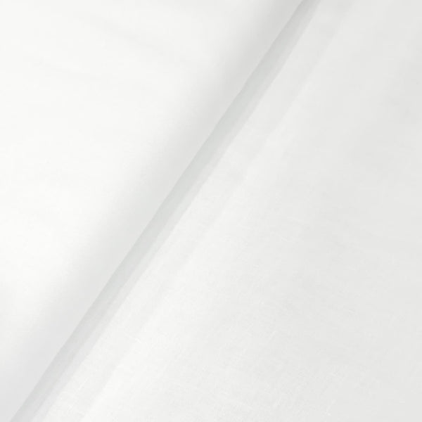 Linen Club (Aditya Birla Group) 140 LEA European Linen Solids Shirting and Kurta Pajama Fabric (White)
