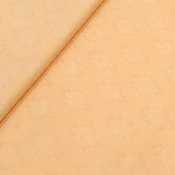Soktas Tencil Giza Cotton Jaquard Shirting and Kurta Fabric (Peach)