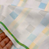 Cotonificio Italy Giza Cotton Jacquard Checks Shirting Fabric (Lemon, Aqua Blue)