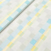 Cotonificio Italy Giza Cotton Jacquard Checks Shirting Fabric (Lemon, Aqua Blue)