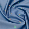 Soktas Giza Cotton Jacquard Shirting Fabric (Navy Blue)