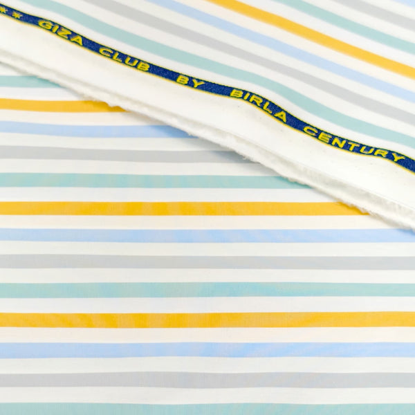 Birla Century Giza Cotton Checks Shirting Fabric (Multicolor)