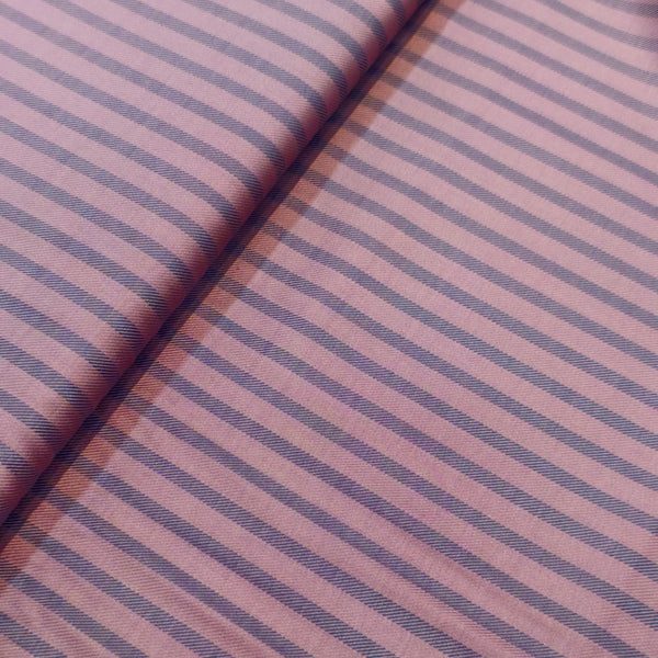 Soktas Giza Cotton Striped Shirting Fabric (Onion)
