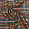 Soktas Giza Cotton Checked Shirting Fabric (Multicolor)