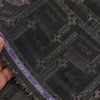 Soktas Giza Cotton Jacquard Louis Vuitton Pattern Shirting and Kurta Fabric (Black and Gold)