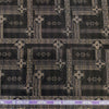 Soktas Giza Cotton Jacquard Louis Vuitton Pattern Shirting and Kurta Fabric (Black and Gold)