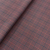 Soktas Giza Cotton Check Houndstooth Shirting Fabric (Pink and Blue)